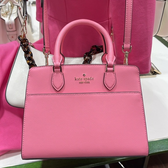 kate spade Handbags - Kate Spade Madison Saffiano Leather Small Satchel
Blossom Pink 
NWT